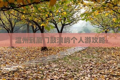 温州到厦门鼓浪屿个人游