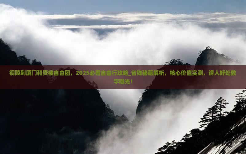 铜陵到厦门和贵楼自由团