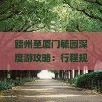 赣州至厦门毓园深度游攻略：行程规划、交通指南与景点详解