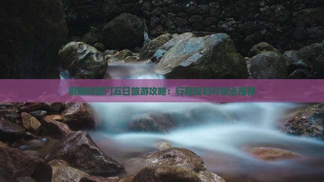 铜陵到厦门五日旅游攻略：行程规划与景点推荐