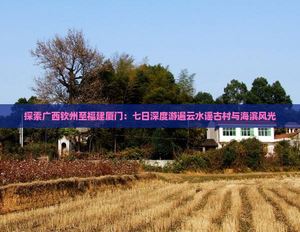 探索广西钦州至福建厦门：七日深度游遍云水谣古村与海滨风光