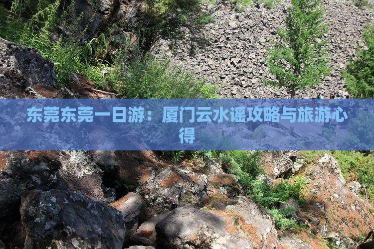 东莞东莞一日游：厦门云水谣攻略与旅游心得