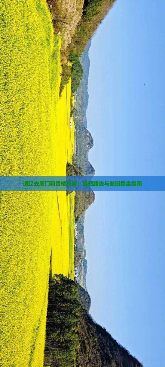 通辽去厦门和贵楼攻略：最短路线与航班乘坐指南