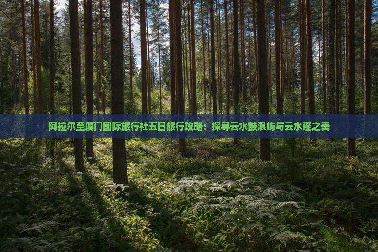 阿拉尔至厦门国际旅行社五日旅行攻略：探寻云水鼓浪屿与云水谣之美