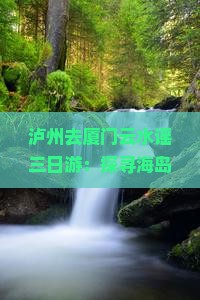 泸州去厦门云水谣三日游：探寻海岛风情，漫步古村落，体验地道闽南美食之旅