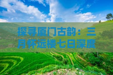 探寻厦门古韵：三月怀远楼七日深度游