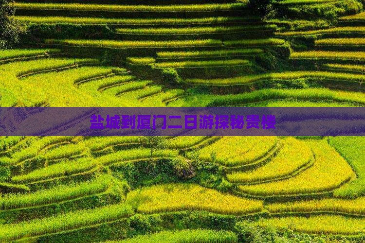 盐城到厦门二日游探秘贵楼