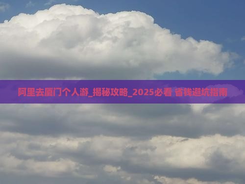 阿里去厦门个人游