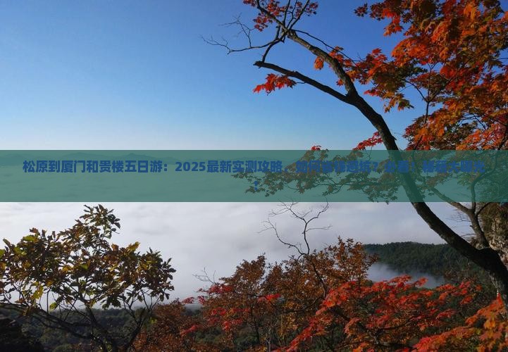 松原到厦门和贵楼五日游