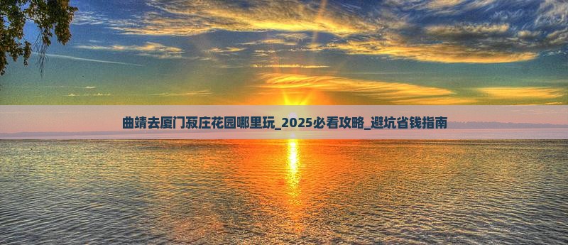 曲靖去厦门菽庄花园哪里玩