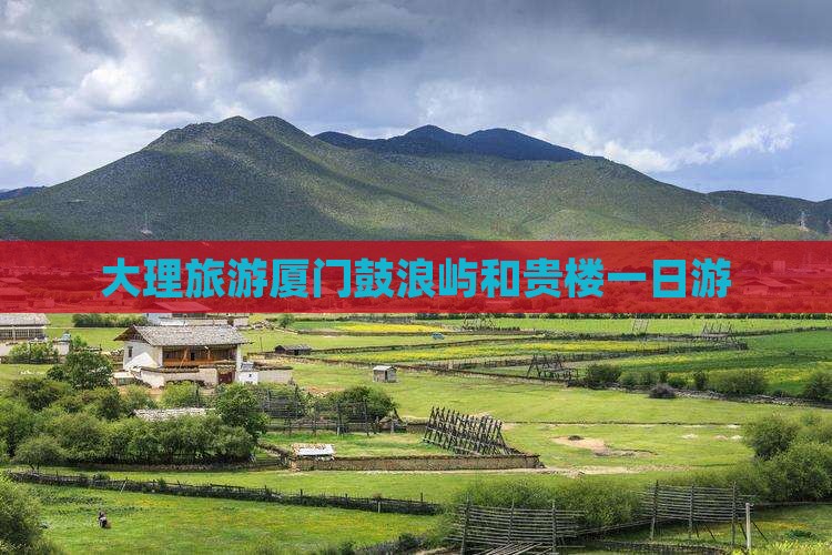 大理去厦门和贵楼旅游