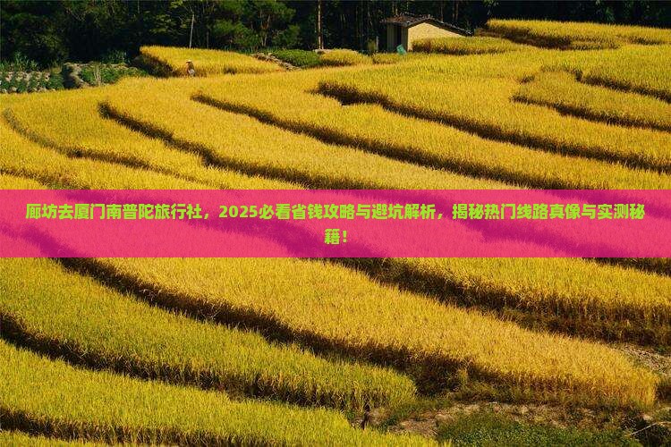 廊坊去厦门南普陀旅行社