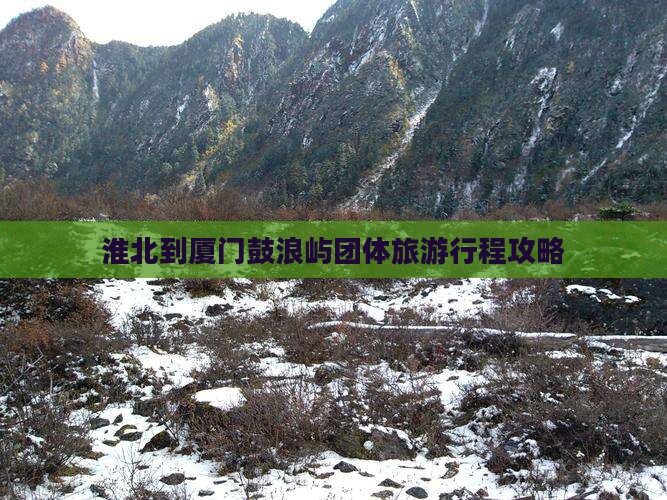淮北到厦门鼓浪屿团体旅游