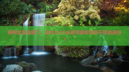 泰州到厦门旅行社
