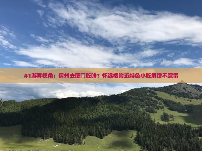 宿州到厦门怀远楼旅游小吃