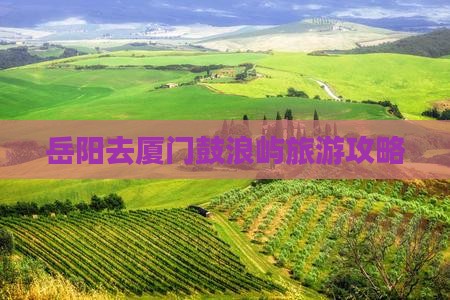 岳阳去厦门鼓浪屿哪里玩