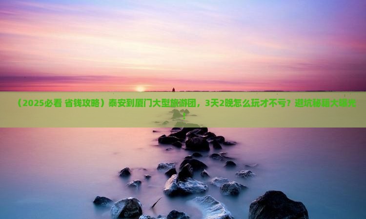 泰安到厦门大型旅游团