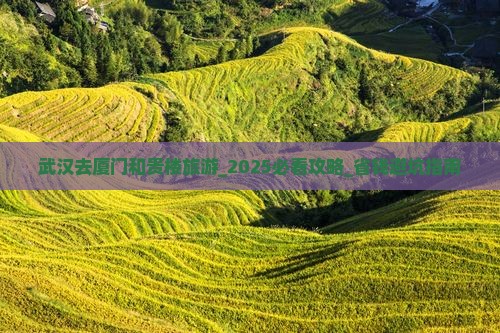 武汉去厦门和贵楼旅游