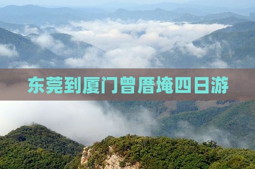 东莞到厦门曾厝埯四日游