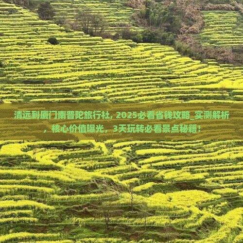 清远到厦门南普陀旅行社