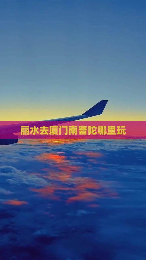 丽水去厦门南普陀哪里玩