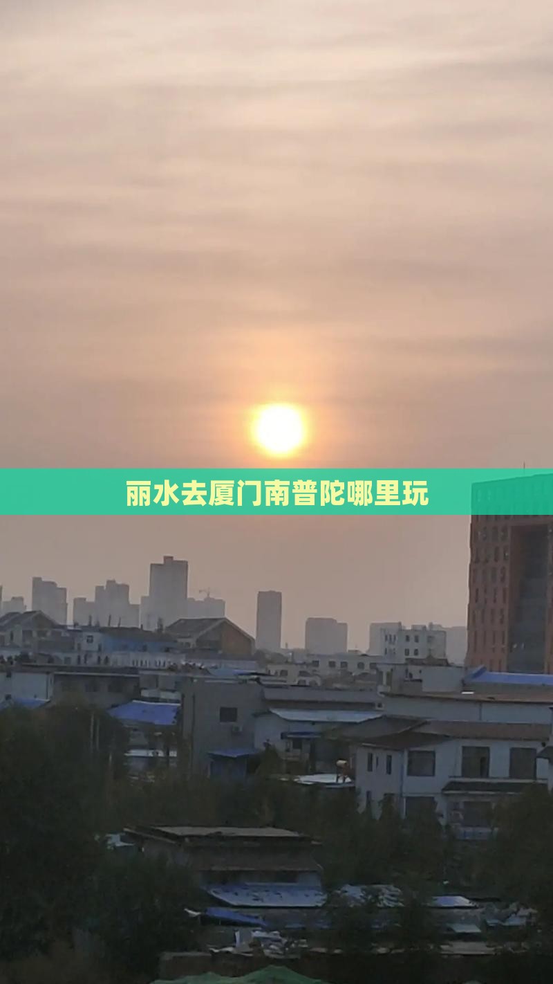 丽水去厦门南普陀哪里玩