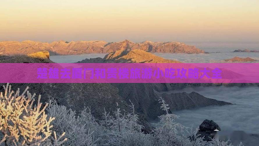 楚雄去厦门和贵楼旅游小吃
