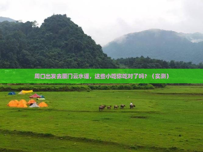 周口去厦门云水谣旅游小吃
