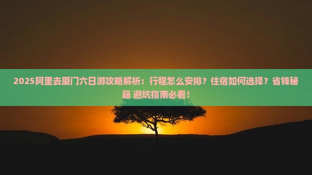 阿里去厦门六日游