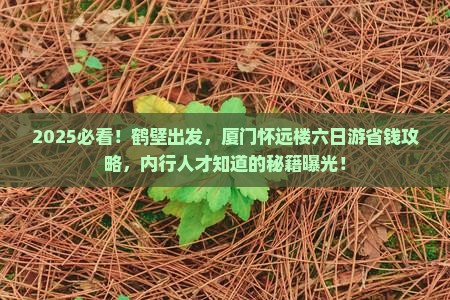 鹤壁到厦门怀远楼六日游