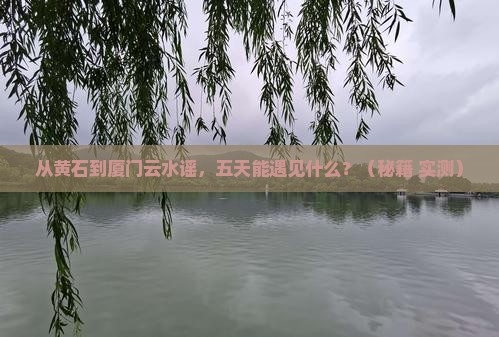 黄石到厦门云水谣五日游