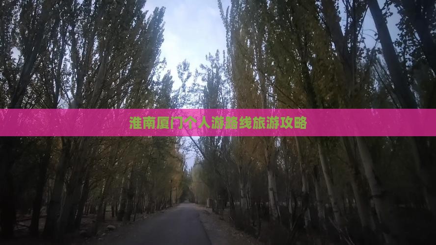淮南去厦门个人游