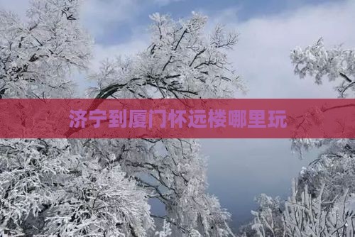 济宁到厦门怀远楼哪里玩