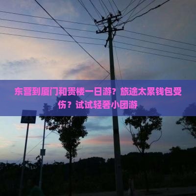 东营到厦门和贵楼一日游？旅途太累钱包受伤？试试轻奢小团游
