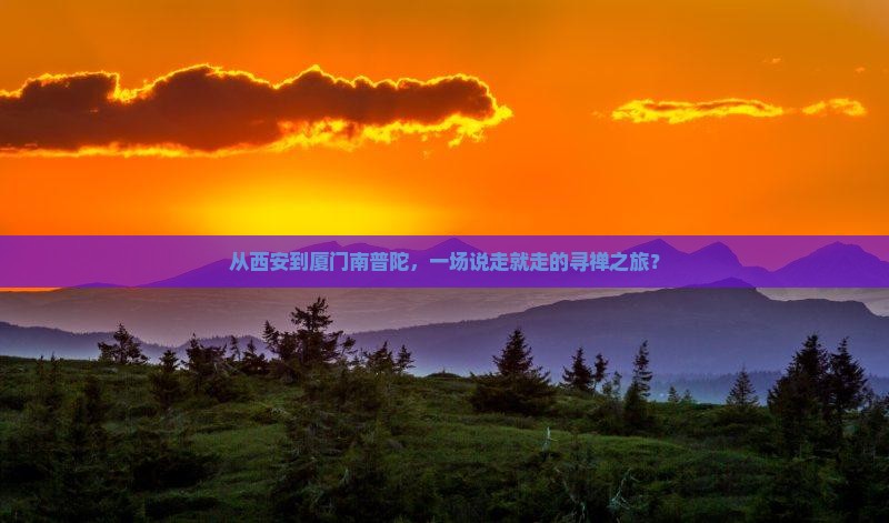 从西安到厦门南普陀，一场说走就走的寻禅之旅？