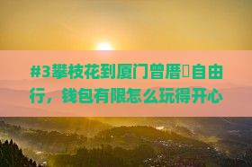 #3攀枝花到厦门曾厝垵自由行，钱包有限怎么玩得开心？