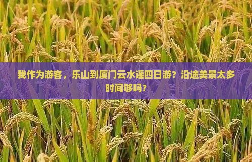 我作为游客，乐山到厦门云水谣四日游？沿途美景太多时间够吗？