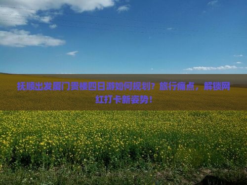 抚顺出发厦门贵楼四日游如何规划？旅行痛点，解锁网红打卡新姿势！