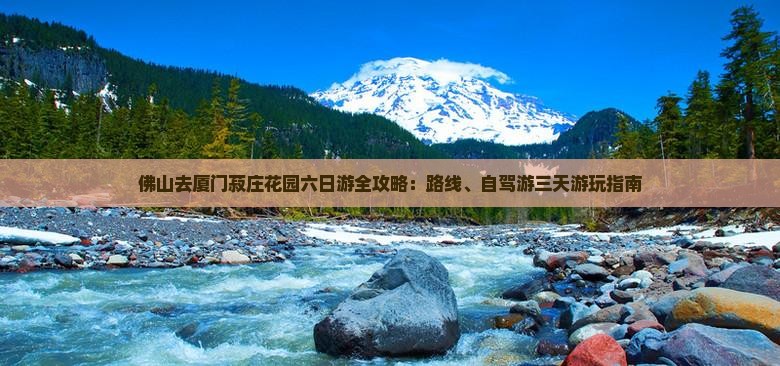 佛山去厦门菽庄花园六日游全攻略：路线、自驾游三天游玩指南