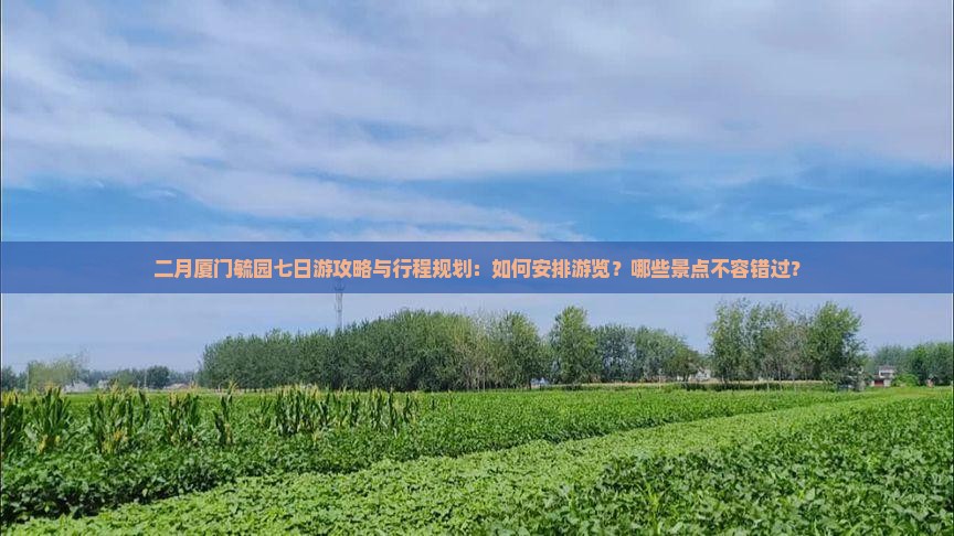 二月厦门毓园七日游攻略与行程规划：如何安排游览？哪些景点不容错过？