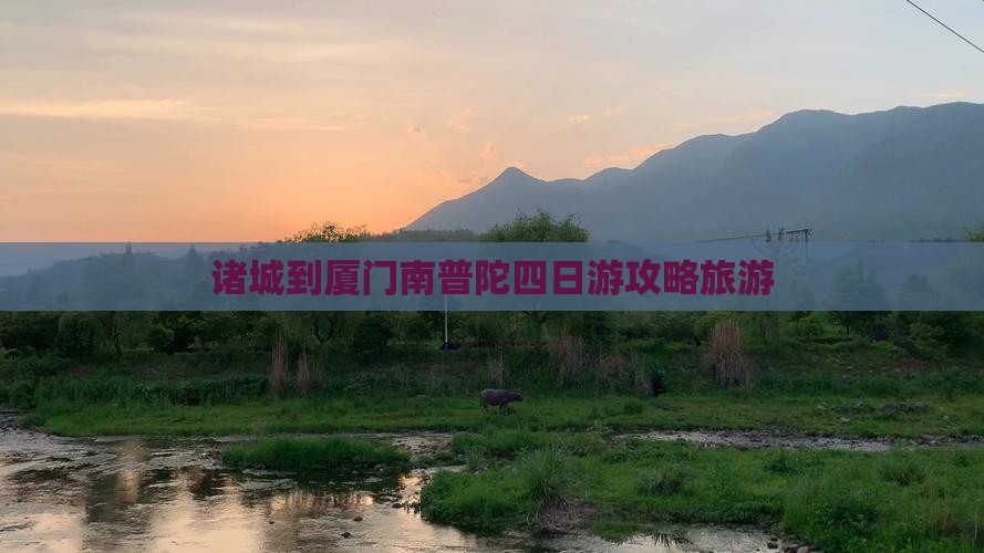 诸城到厦门南普陀四日游