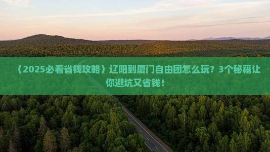 辽阳到厦门自由团