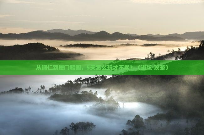铜仁到厦门毓园攻略