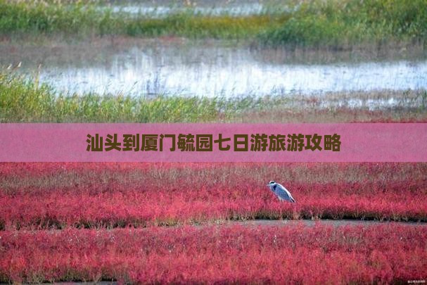 汕头到厦门毓园七日游