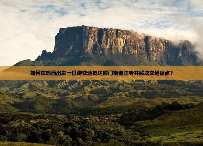 如何在鸡西出发一日游快速抵达厦门南普陀寺并解决交通痛点？