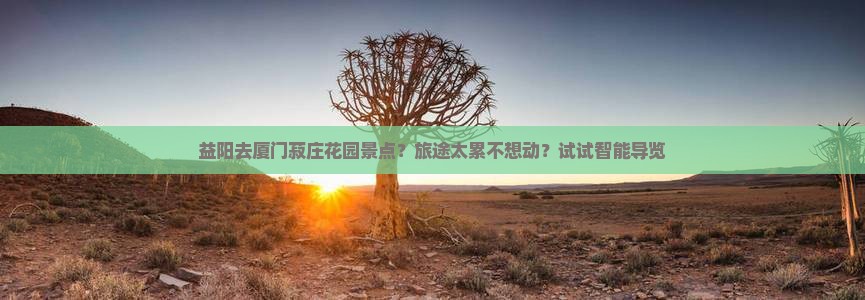 益阳去厦门菽庄花园景点？旅途太累不想动？试试智能导览