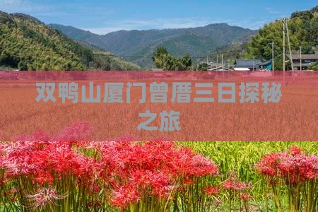 双鸭山厦门曾厝三日探秘之旅