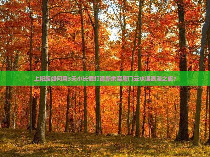 上班族如何用3天小长假打造新余至厦门云水谣浪漫之旅？