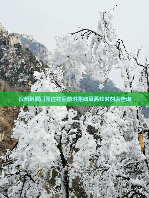 滨州到厦门菽庄花园旅游路线及高铁时刻表查询