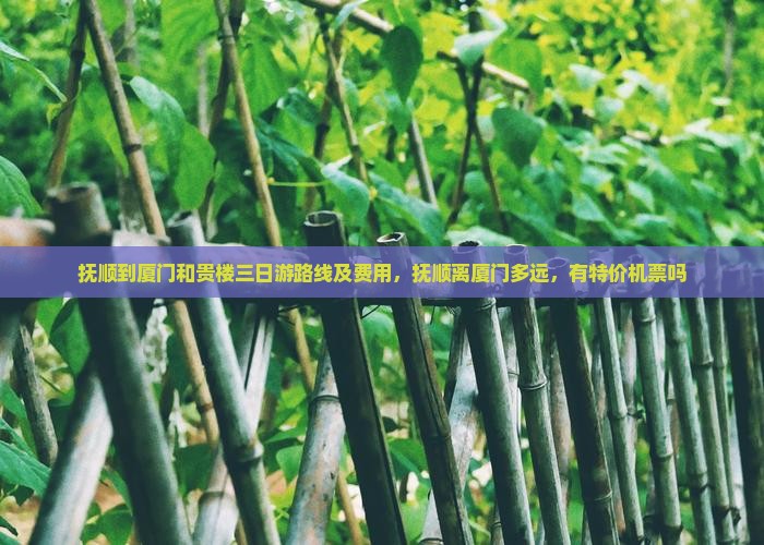 抚顺到厦门和贵楼三日游路线及费用，抚顺离厦门多远，有特价机票吗